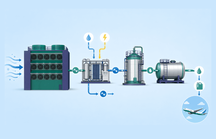 green hydrogen electrolysers and DAC