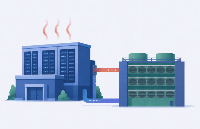 Data centes waste heat DAC